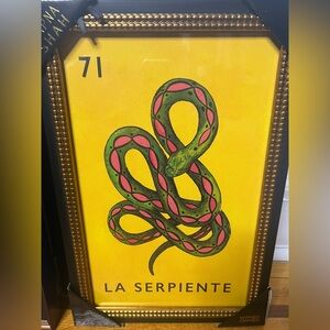 Loteria art - La Serpiente/snake